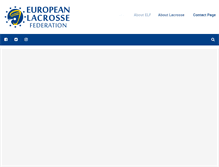 Tablet Screenshot of europeanlacrosse.org